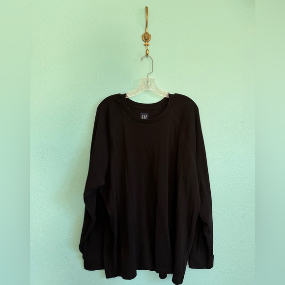 GAP Other - GAP Men's Waffle-Knit Raglan T-Shirt, Black